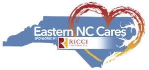 Ricci Law Firm Injury Lawyers Eastern NC cares logo